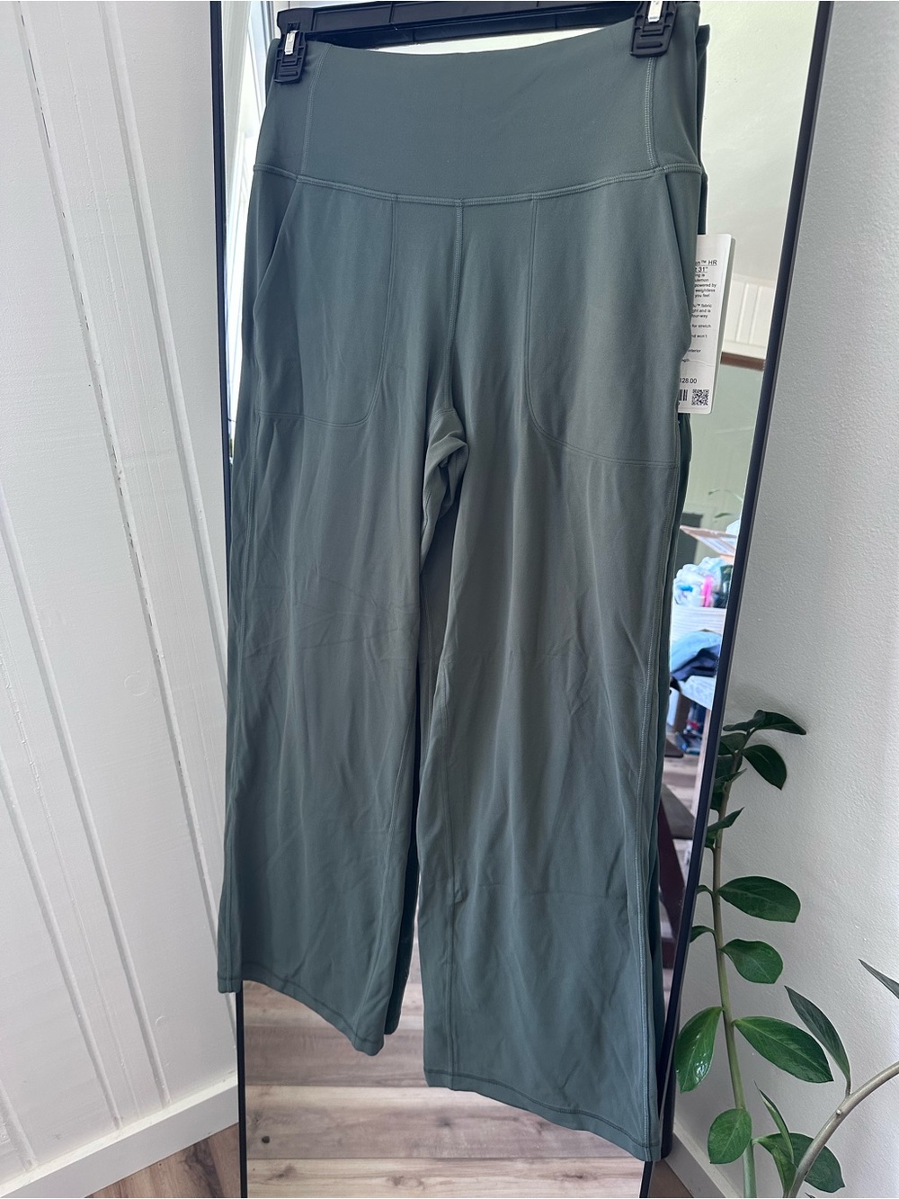 lululemon athletica Olive Green Wide-Leg High-Rise Pants